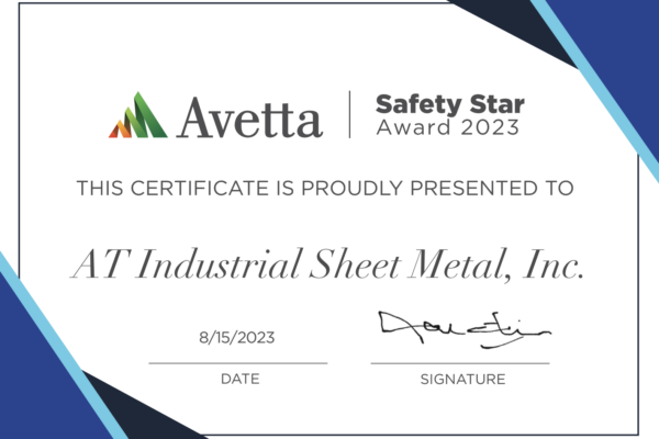 Avetta Avetta Industrial Sheet Metal, Inc.